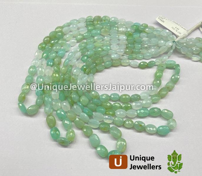 Blue Opal Peruvian Shaded Faceted Oval Beads